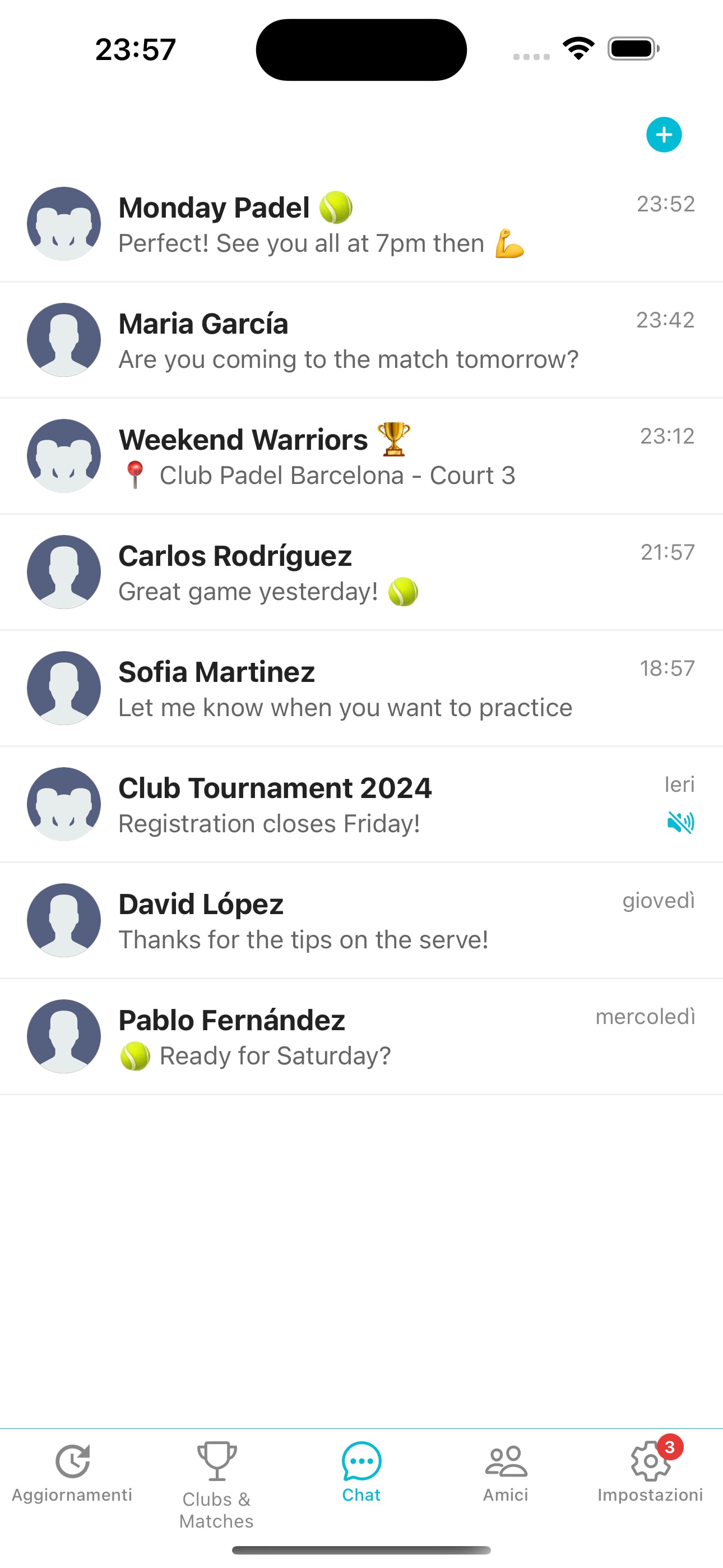 PadelChat App